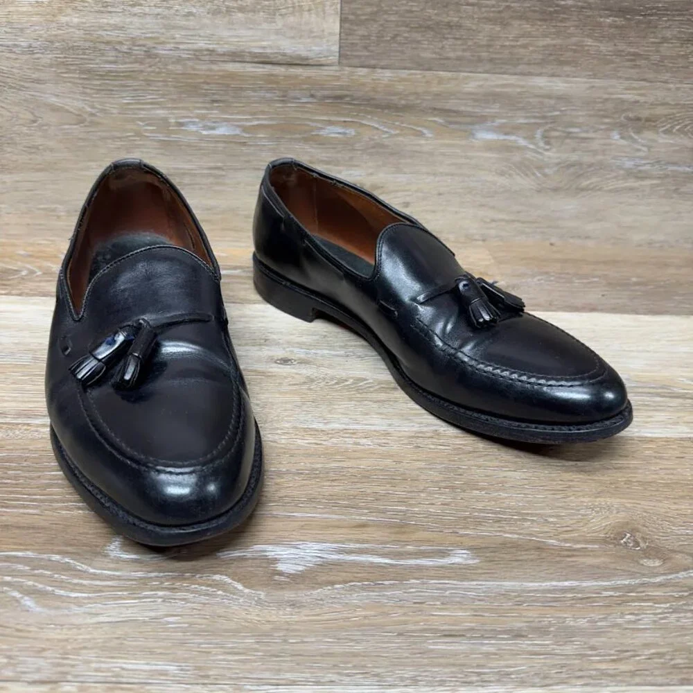 Allen Edmonds Black Leather Tassel Loafer Men's Size 12A